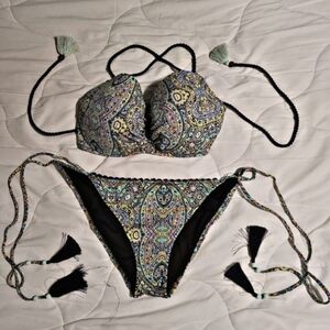 Victoria's Secret Swim Set 34DDD/Large